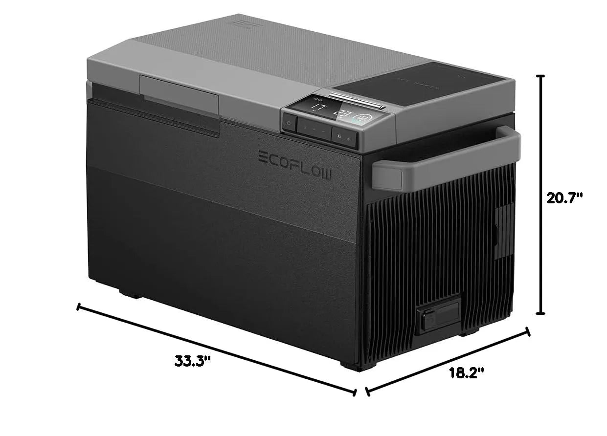 Car Refrigerator, 40 Qt(38L) Portable Refrigerator, Electric Cooler with Ice Maker, Dual Zone WIFI APP Control(-13ā~50ā), 12/24V DC/AC For Camping, Travel, Fishing, Outdoor, Truck