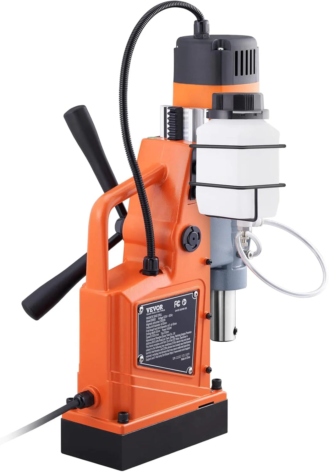 Mag Drill Press, 1550W 2" Boring Diameter, 2922lbf Power Magnetic Drill, 500 PRM, 10-Speed, Electric Drilling Machine for Metal Surface, Industrial and Home Improvement
