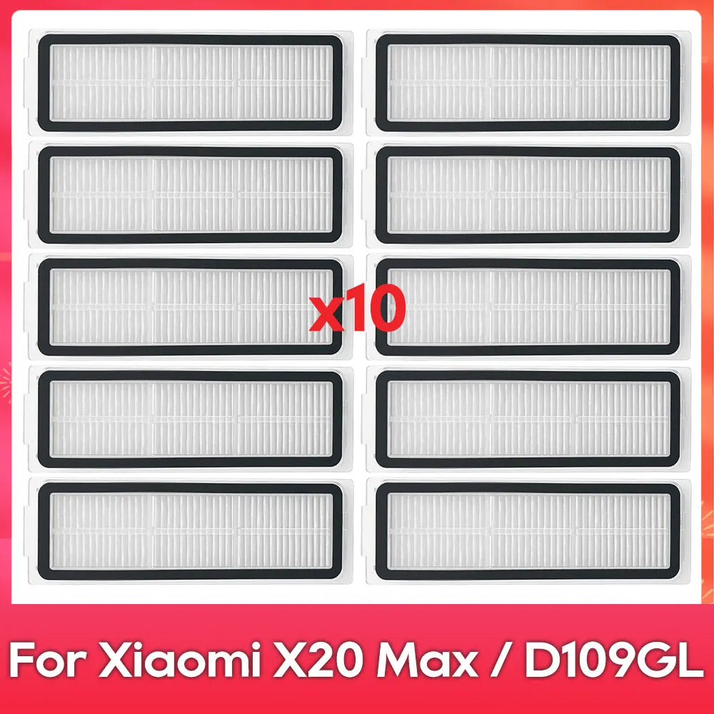 Fit For ( Xiaomi Robot Vacuum X20 Pro, X20 Max, M30, M40S, D102GL, D109GL, D102 ) Part Accessory Brush Filter Mop Dust Bag