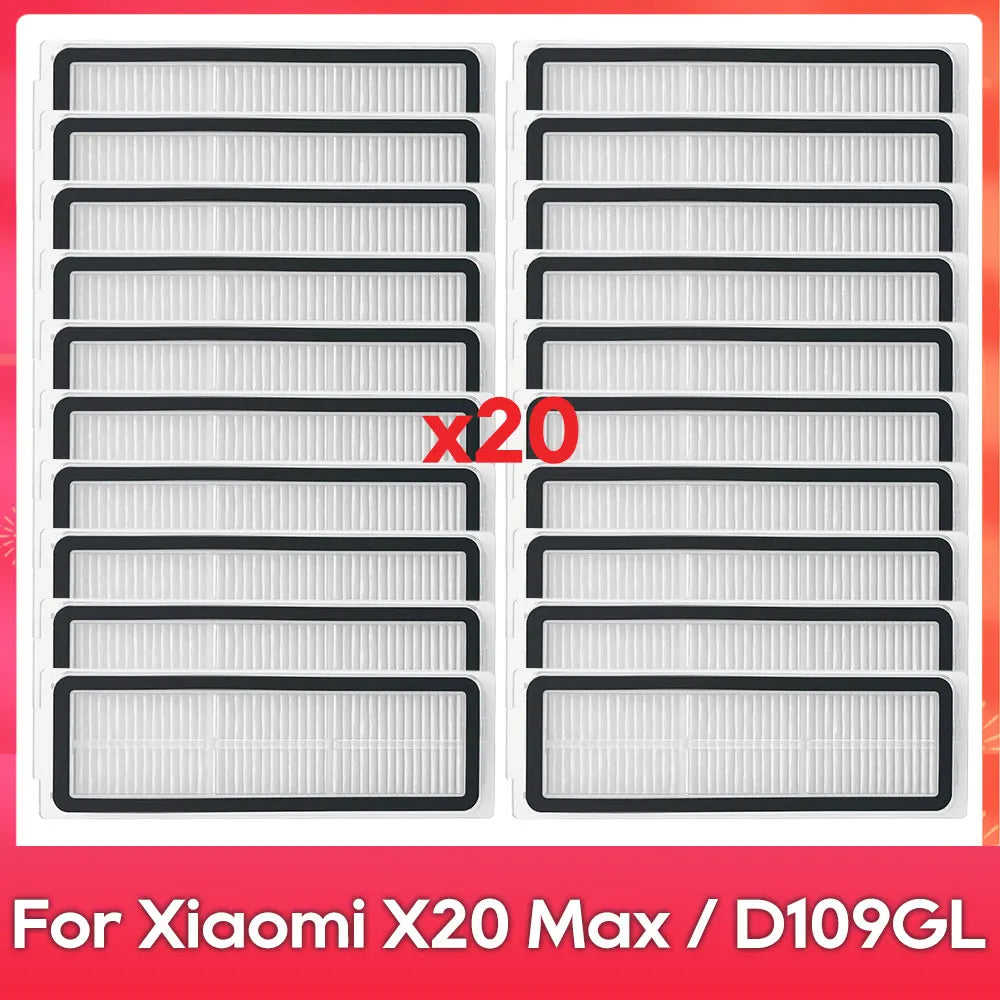 Fit For ( Xiaomi Robot Vacuum X20 Pro, X20 Max, M30, M40S, D102GL, D109GL, D102 ) Part Accessory Brush Filter Mop Dust Bag