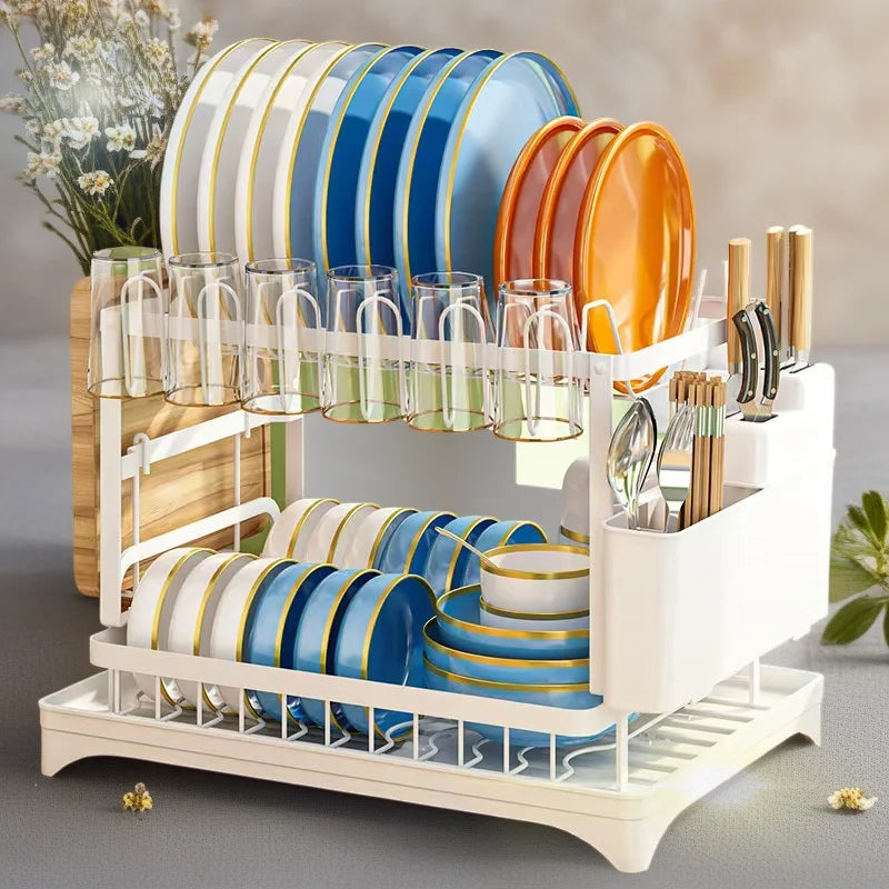 2-Tier Dish Drying Rack