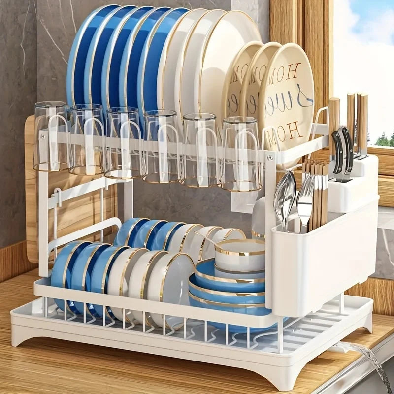 2-Tier Dish Drying Rack