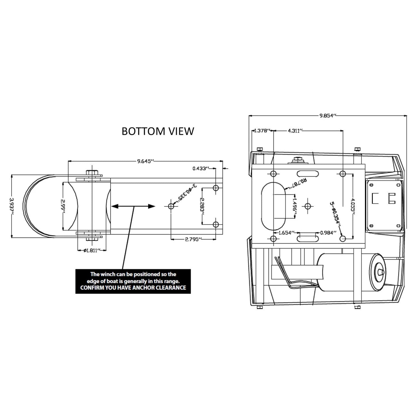 Electric Saltwater Windlass Wireless Control